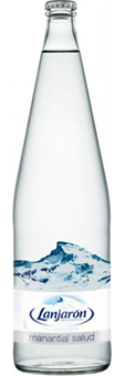 Agua Lanjaron con gas